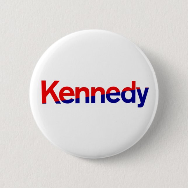 (Robert F.) KENNEDY 6 Cm Round Badge (Front)