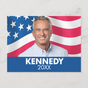 Robert F Kennedy JR 2024 - with flag background Postcard
