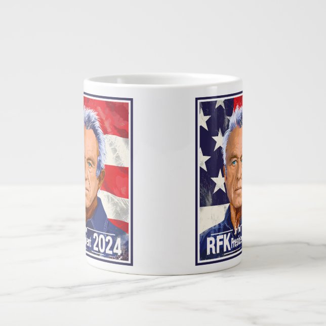 Robert F Kennedy, Jr. for President 2024, RFK Jr Large Coffee Mug (Front)