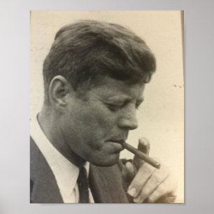 Robert F Kennedy Young Smoking Poster