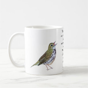 Robert Frost Ovenbird White Coffee Mug