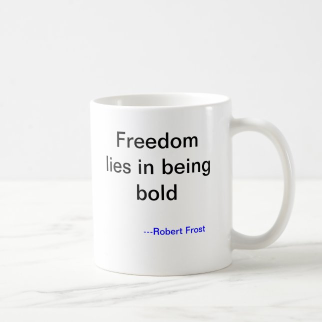 Robert Frost Risk Taking Mug (Right)