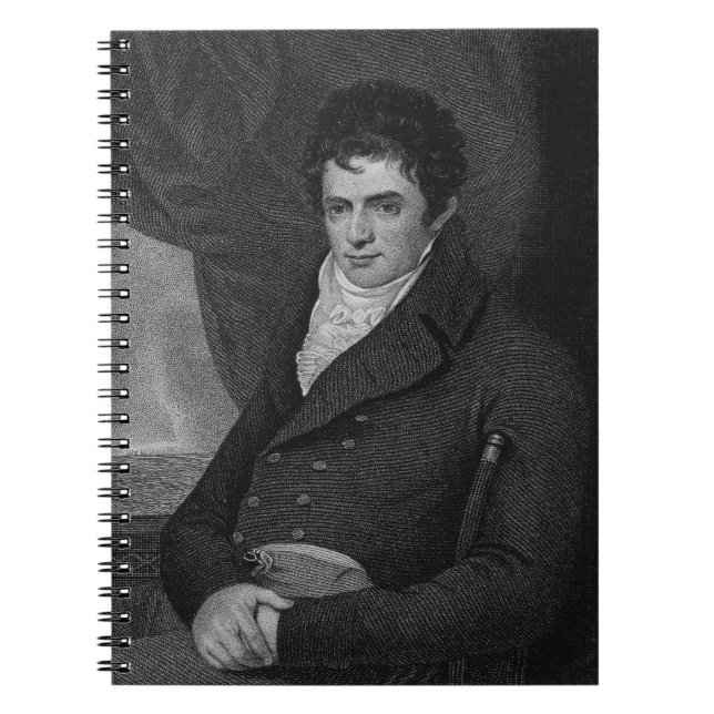 Robert Fulton (1765-1815), engraved by George Park Spiral Notebook (Front)