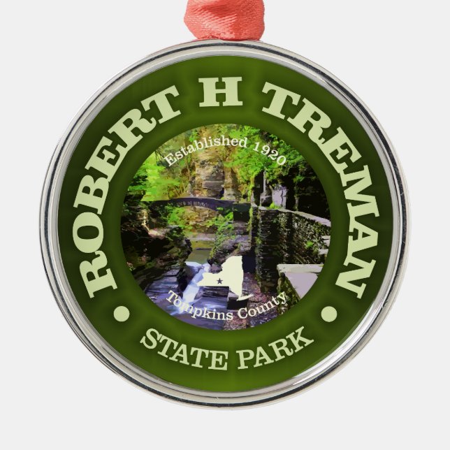 Robert H Treman SP Metal Tree Decoration (Front)