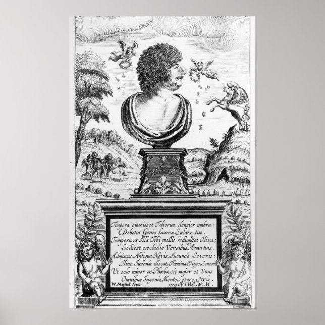 Robert Herrick , engraved by the artist Poster (Front)