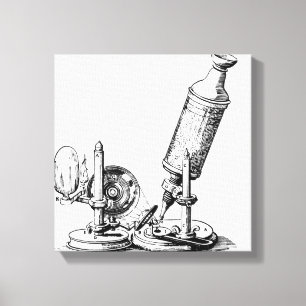 Robert Hooke's Microscope Canvas Print
