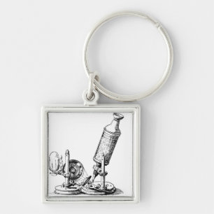 Robert Hooke's Microscope Key Ring