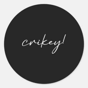 Robert Irwin Crikey Funny Meme  Classic Round Sticker