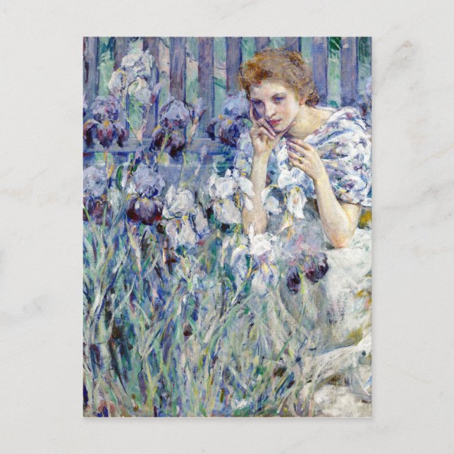 Robert Lewis Reid Fleur de Lis Postcard (Front)