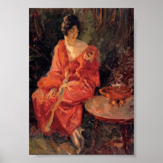 Robert Lewis Reid, Morning Reflection, 1910 Poster (Front)
