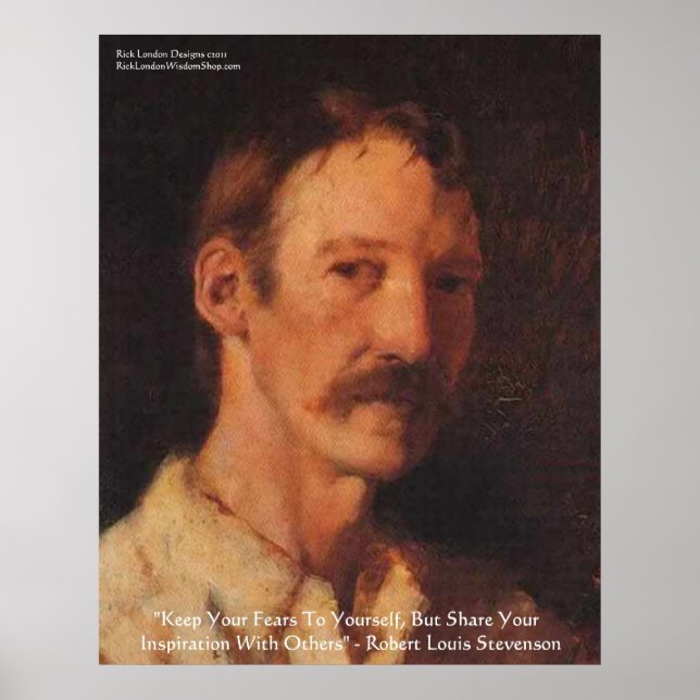 Robert Lewis Stevenson Quote Poster (Front)