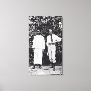 Robert Louis Stevenson and his friend Canvas Print