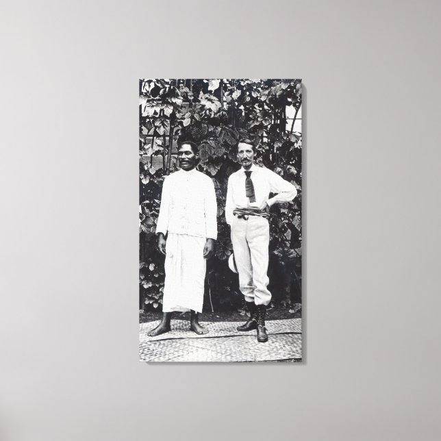 Robert Louis Stevenson and his friend Canvas Print (Front)
