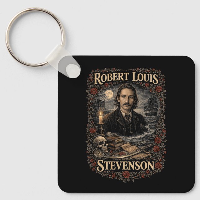 Robert Louis Stevenson Key Ring (Front)