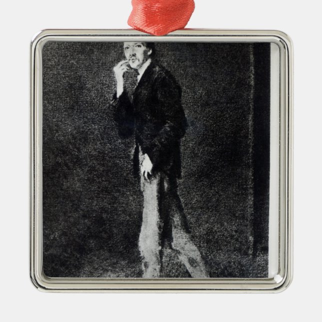 Robert Louis Stevenson Metal Tree Decoration (Front)