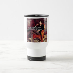 Robert Louis Stevenson & Quote CBD is Golden Oil Travel Mug