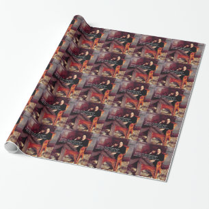 Robert Louis Stevenson & Quote CBD is Golden Oil Wrapping Paper