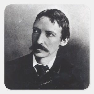 Robert Louis Stevenson Square Sticker