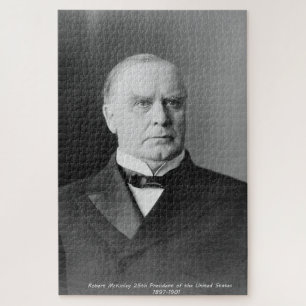 Robert McKinley 25th President of America Jigsaw Puzzle