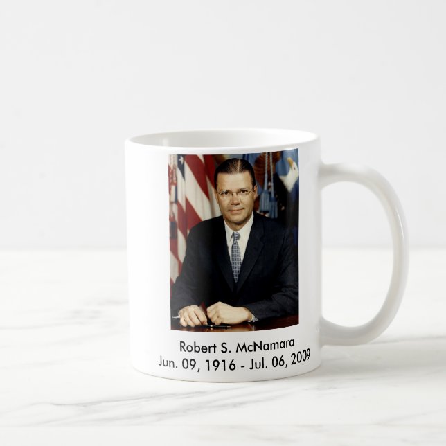 Robert McNamara portrait, Coffee Mug (Right)