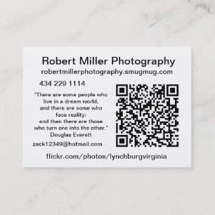 Robert Miller Photography Business Card