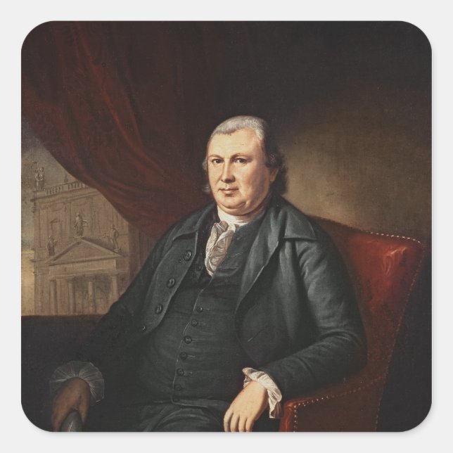 Robert Morris Square Sticker (Front)