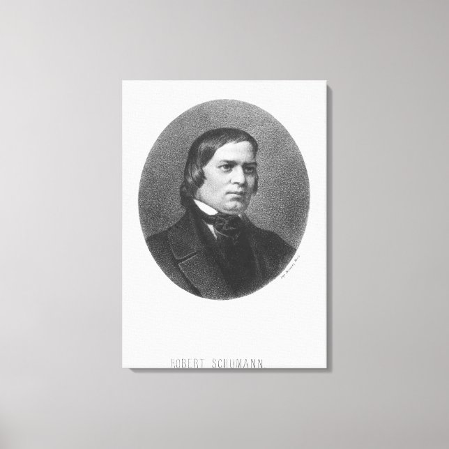 Robert Schumann, 1839 Canvas Print (Front)