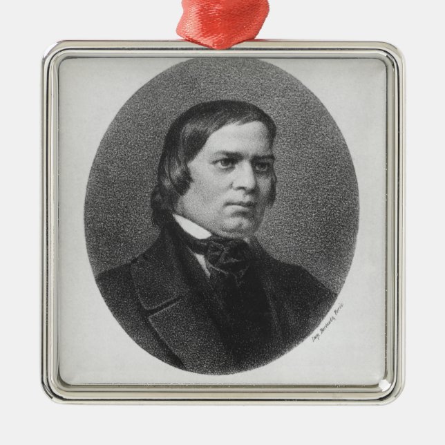 Robert Schumann, 1839 Metal Tree Decoration (Front)