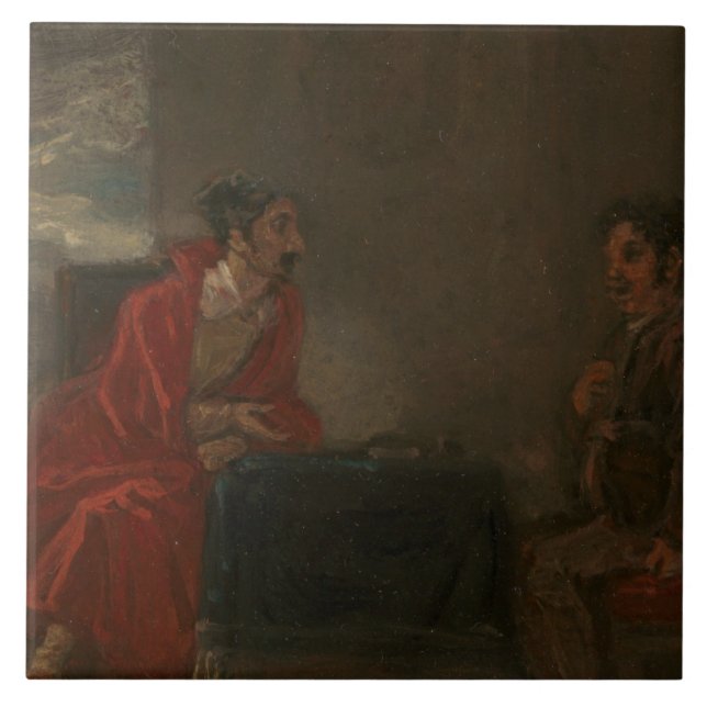 Robert Smirke - Illustration for Don Quixote Tile (Front)