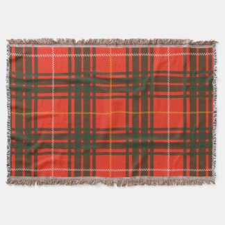 "Robert The Bruce", King of Scotland Tartan Throw Blanket