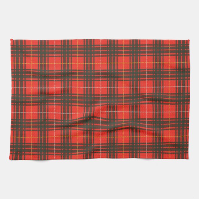 Robert the Bruce Tartan Tea Towel (Horizontal)