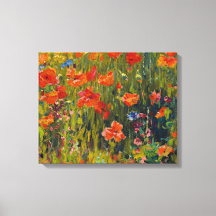 Robert Vonnoh Poppies Canvas Print