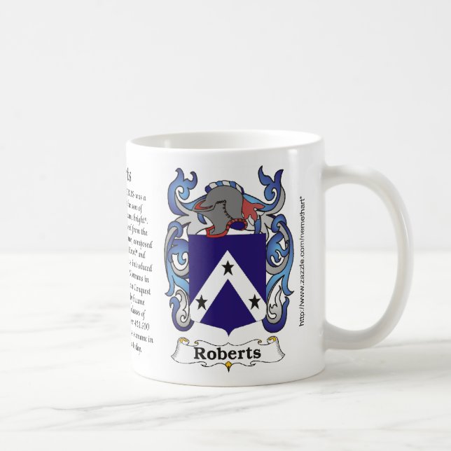 Roberts Family Coat of Arms a mug (Right)