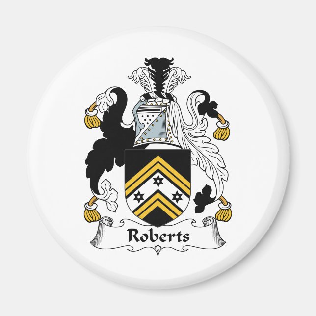 Roberts Family Crest Magnet (Front)