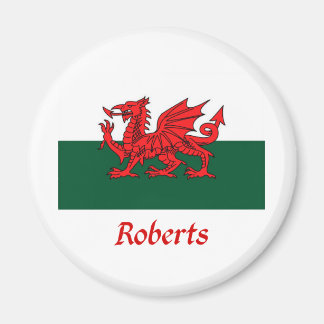 Roberts Welsh Flag Magnet