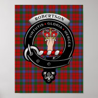 Robertson Clan Badge 8.5x11 Poster