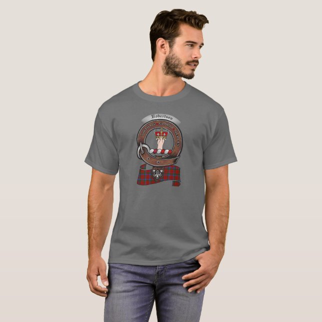 Robertson Clan Badge Adult T-Shirt (Front Full)