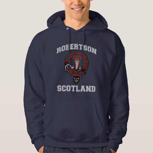 Robertson Clan Badge Athletic Style Hoodie (Front)