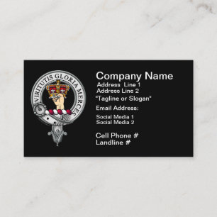 Robertson Crest Badge Business Card