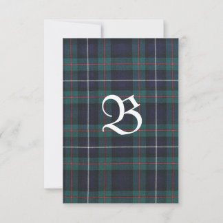 Robertson Modern Hunting Tartan Thank you Card