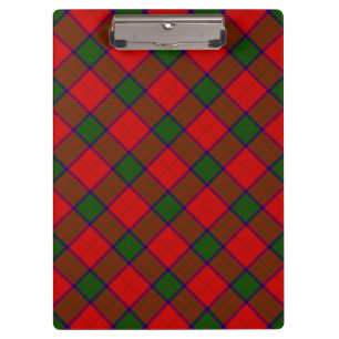 Robertson tartan red green plaid clipboard