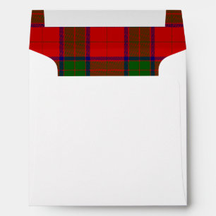 Robertson tartan red green plaid envelope