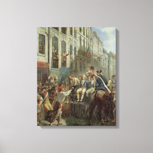 Robespierre  and Saint-Just Canvas Print (Front)