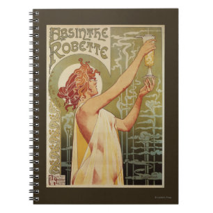Robette Absinthe Advertisement Poster Notebook