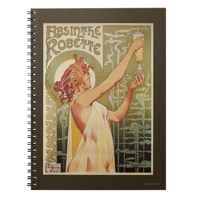 Robette Absinthe Advertisement Poster Notebook (Front)