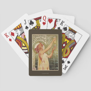 Robette Absinthe Advertisement Poster Playing Cards