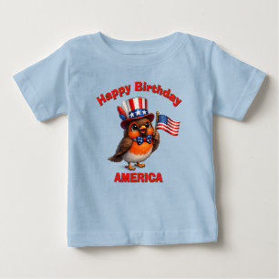 Robin (4n) Patriotic Kid T-Shirt