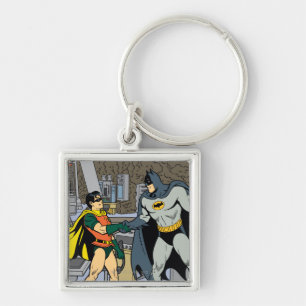 Robin And Batman Handshake Key Ring