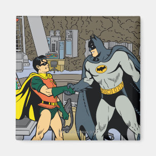 Robin And Batman Handshake Magnet