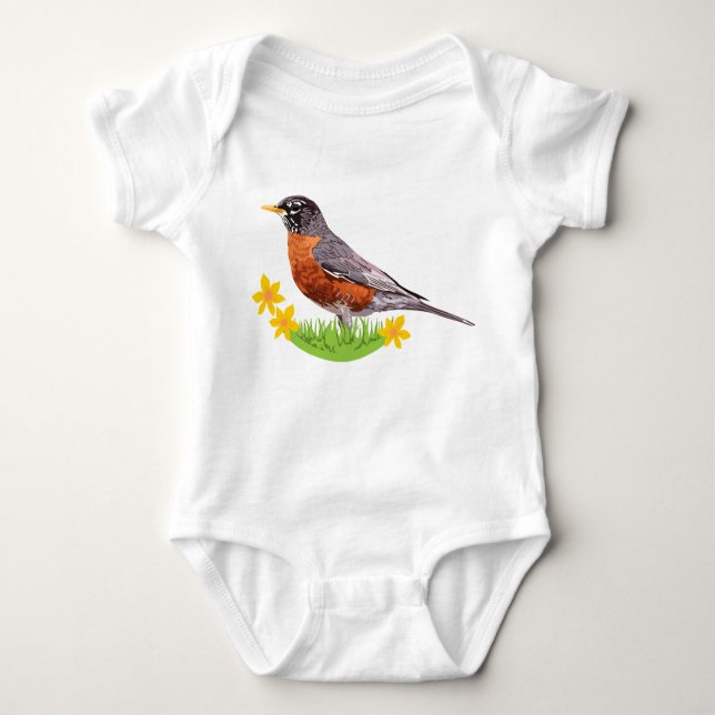 Robin Baby Bodysuit (Front)